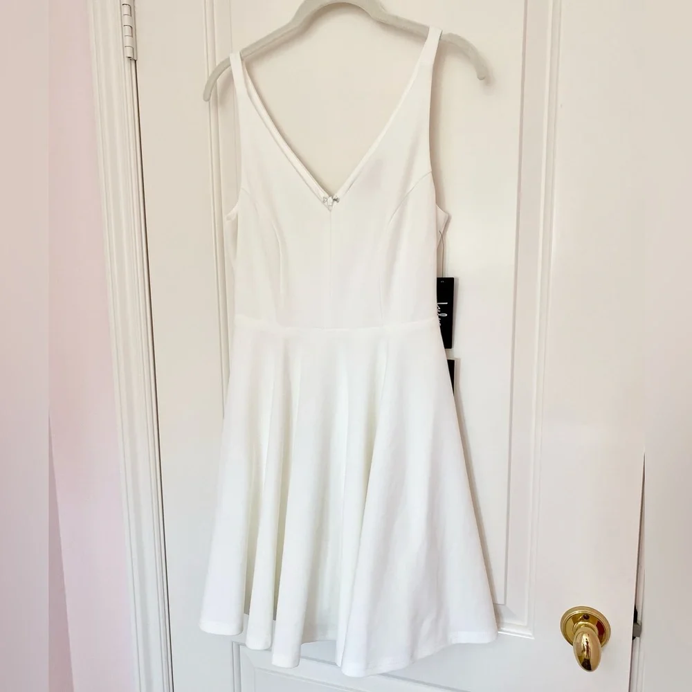 Lulu’s Darling Delight White Skater Dress- Women’s S - Picture 12 of 16